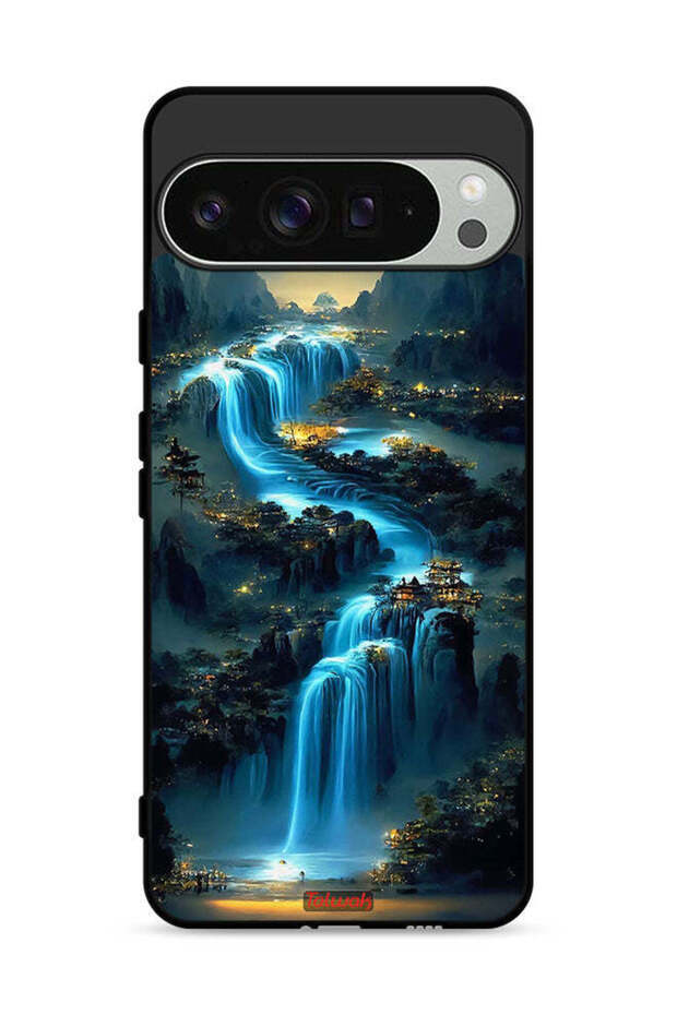 غطاء حماية لهاتف Google Pixel 9 Pro بتصميم شلال فني