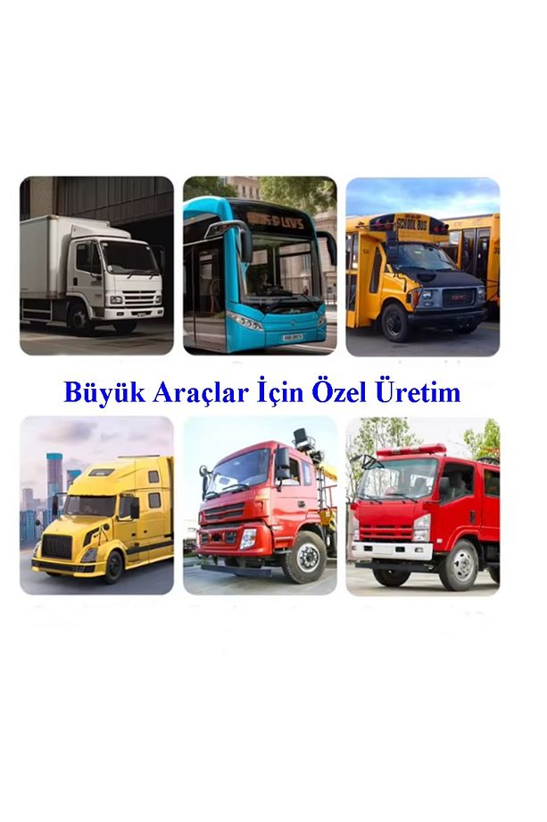 7 Inç Monitör Ve 4' lü Kamera Seti Karavan Traktör Kamyon Otobüs Tır için 4'lü Kamera Kayıt Yapar - 3