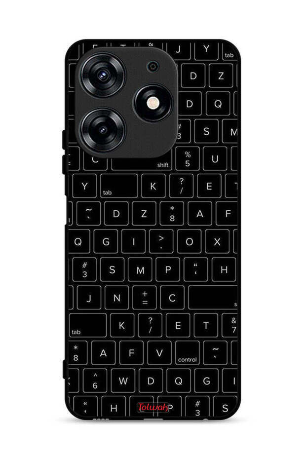 Tecno Spark 10 Pro 4G Protective Case Cover Random Keyboard Keys Pattern
