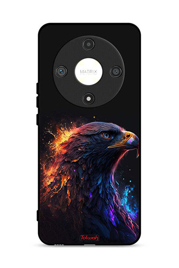 غطاء حماية لهاتف Honor X9b 5G بتصميم فن النسر
