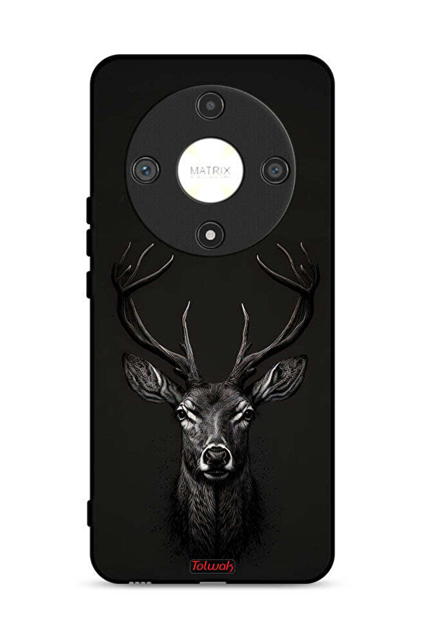 غطاء حماية لهاتف Honor X9b 5G برسومات غزال رقمية