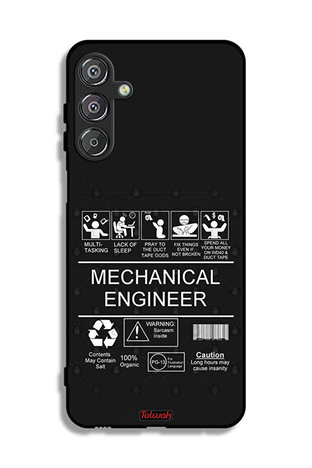 غطاء حماية لهاتف Samsung Galaxy M16 5G، ملصق مهندس ميكانيكي