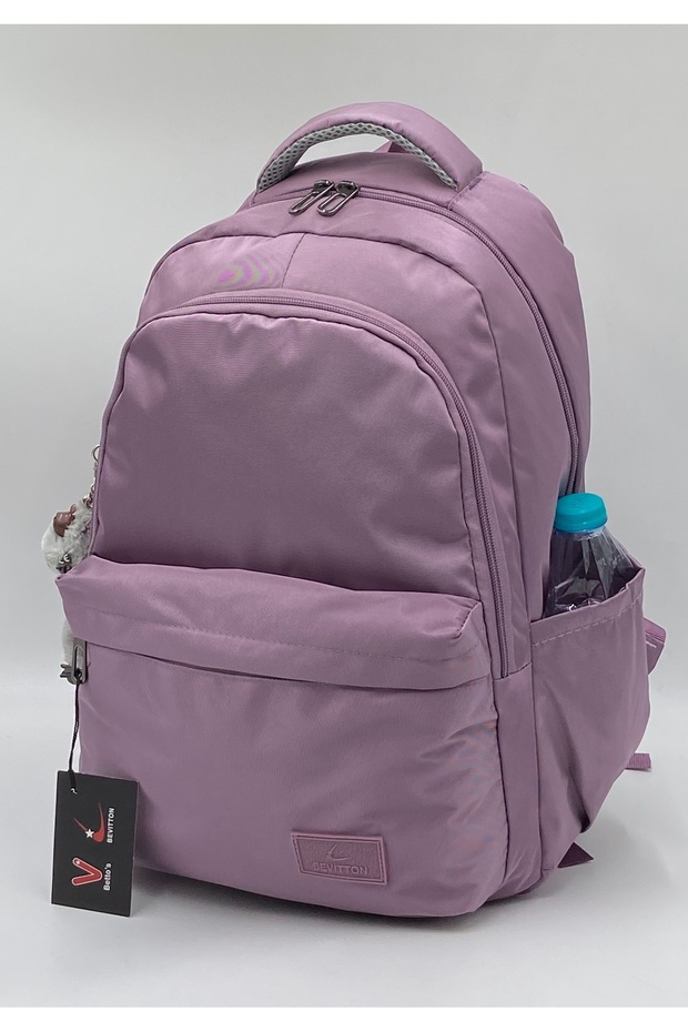 حقيبة ظهر مدرسية من قماش الساتان المسطح مقاومة للماء صغيرة 34100 - 2