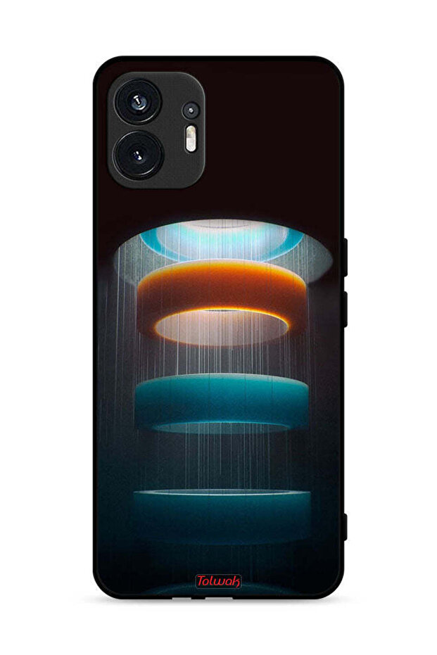 Nothing Phone (2) 5G Protective Case Cover Rings Art Pattern