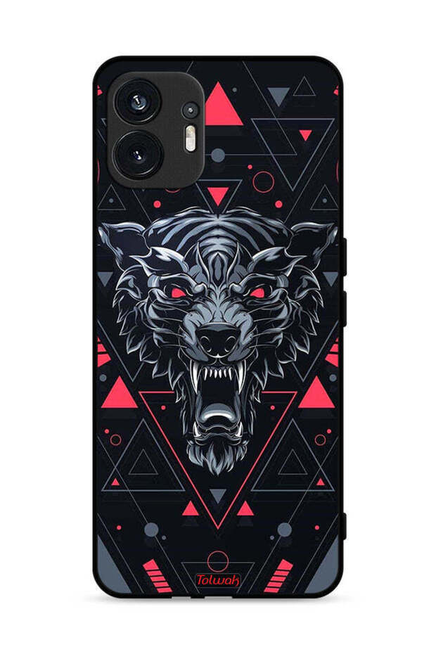 Nothing Phone (2) 5G Protective Case Cover Scrolling Wolf