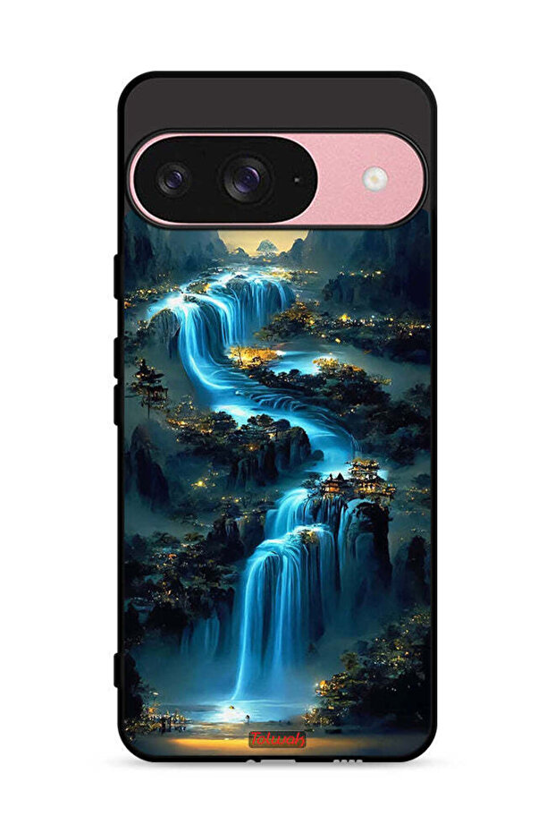 غطاء حماية لجهاز Google Pixel 9 بتصميم شلال فني