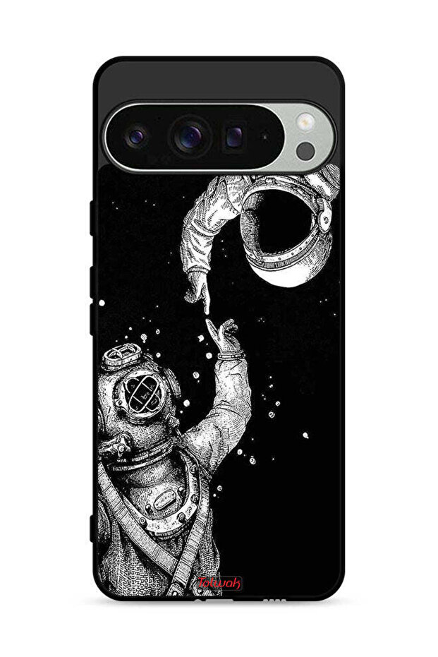 غطاء حماية لجهاز Google Pixel 9 Pro بتصميم رواد الفضاء