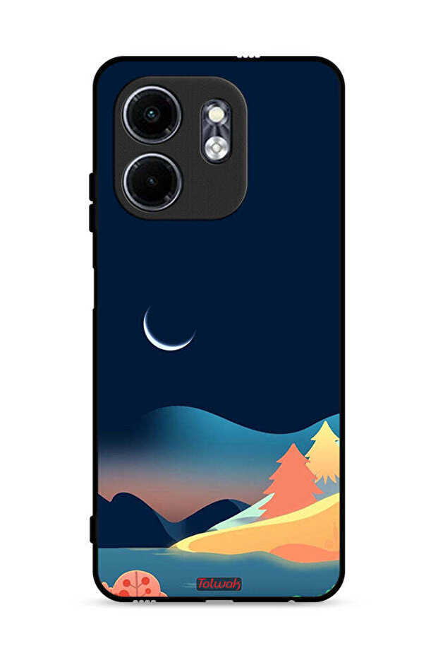 Infinix Smart 9 4G Protective Case Cover Moon Abstract Drawing Art