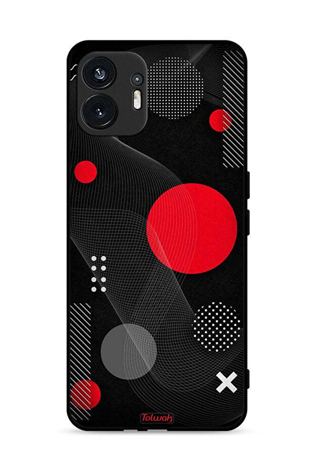 Nothing Phone (2) 5G Protective Case Cover Round And Cross Shape Pattern