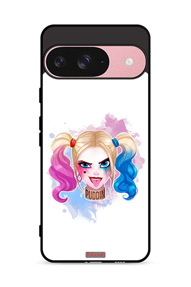 غطاء حماية لهاتف Google Pixel 9 برسومات هارلي كوين
