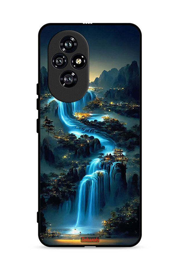 غطاء حماية لهاتف Honor 200 5G بتصميم شلال فني