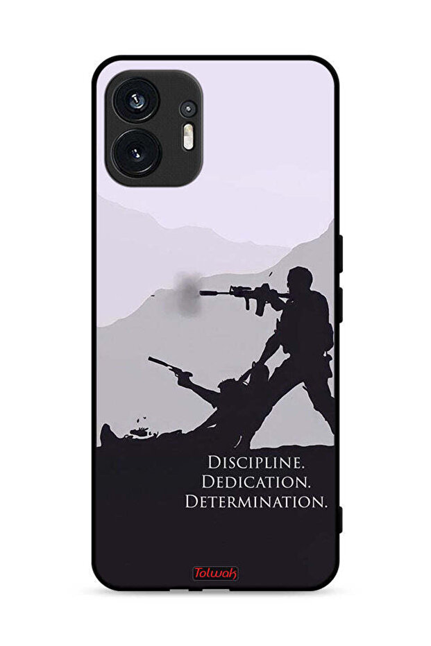 Nothing Phone (2) 5G Protective Case Cover Discipline Dedication Determination
