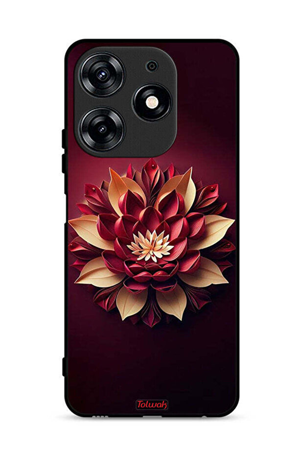 غطاء حماية لهاتف Tecno Spark 10 Pro 4G بتصميم زهور تجريدية