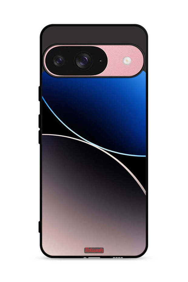 غطاء حماية لهاتف Google Pixel 9 بنمط خطوط منحنية