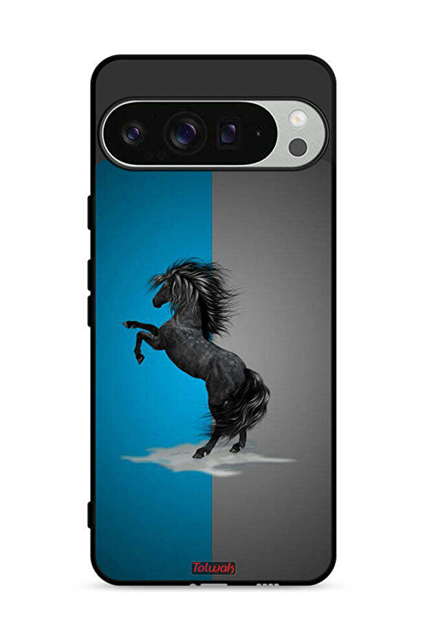 غطاء حماية لجهاز Google Pixel 9 Pro بتصميم فن الحصان