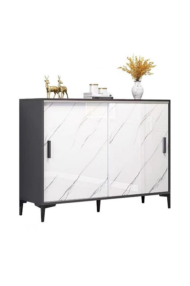 Kardela %100 MDF Ayakkabılık Çok Amaçlı Dolap Sürgülü Kapak Gövde Kapak High gloss Parlak Malzeme - 4