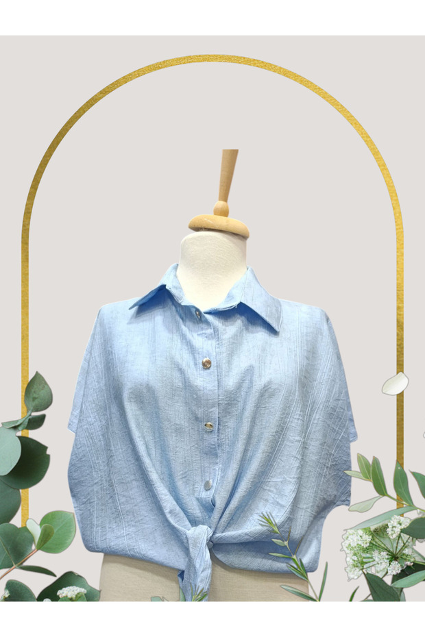 Tie waist shirt