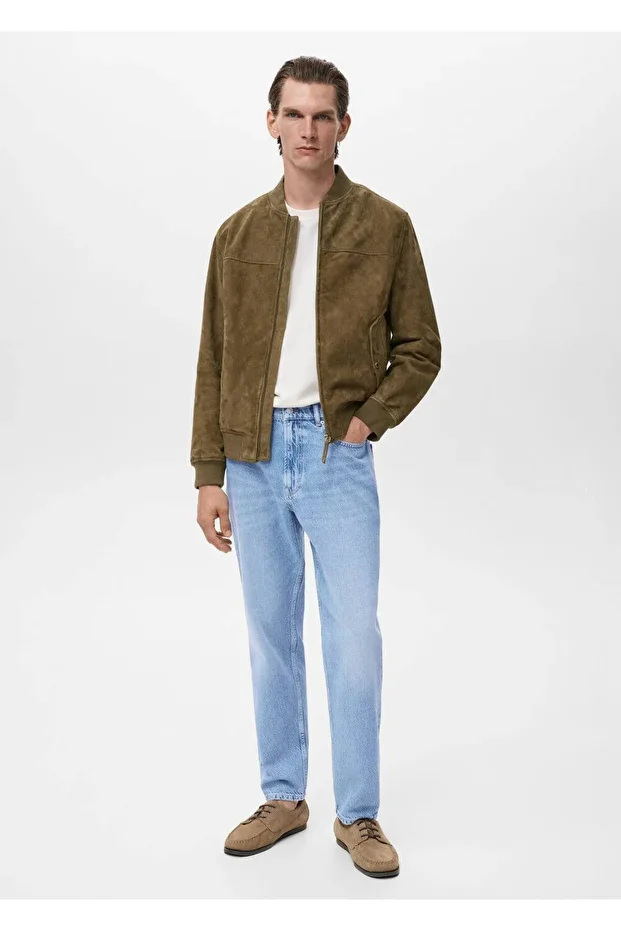Pamuklu regular waist jean pantolon - 2