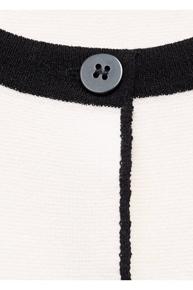 Kontrast triko yelek - 6