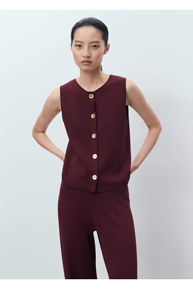 Beli lastikli triko pantolon - 8