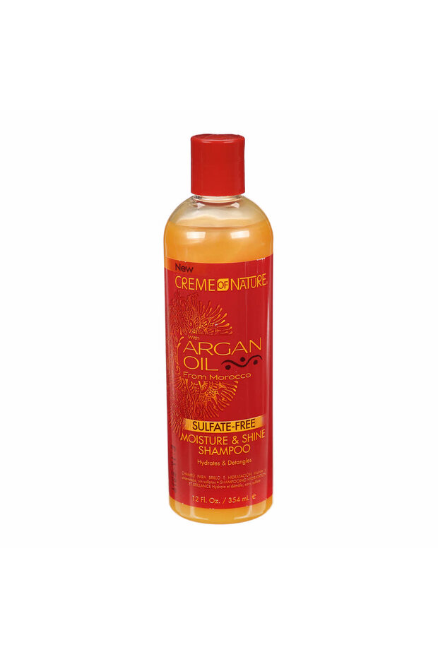 CREME OF NATURE-ARGAN OIL SULFATE FREE MOISTURE & SHINE SHAMPOO 12oz / 354ml