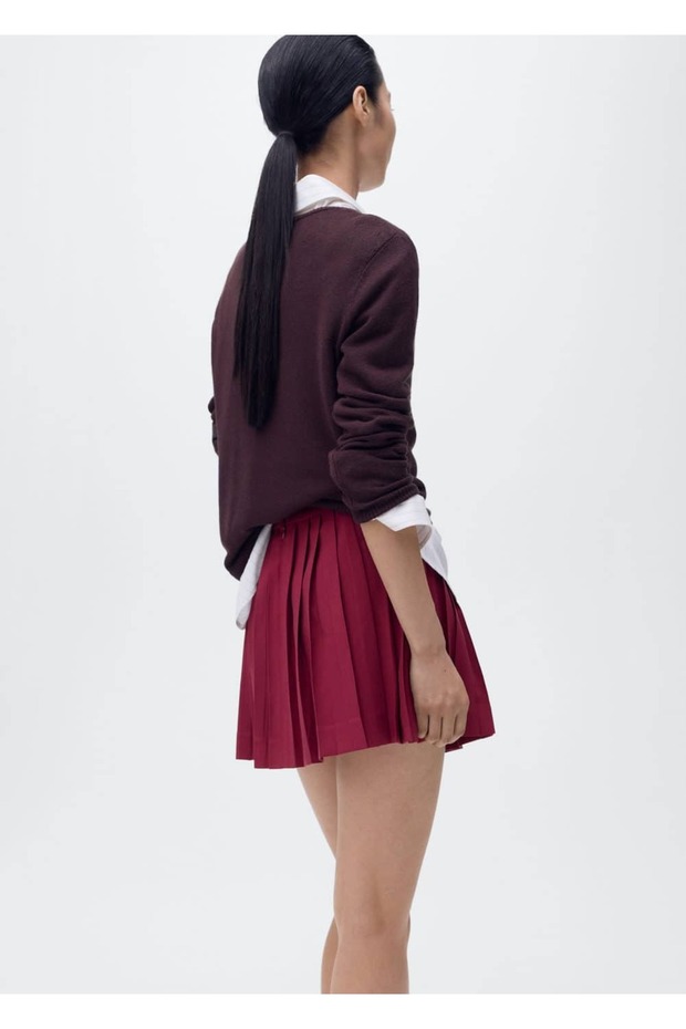 Pileli tokalı etek - 4