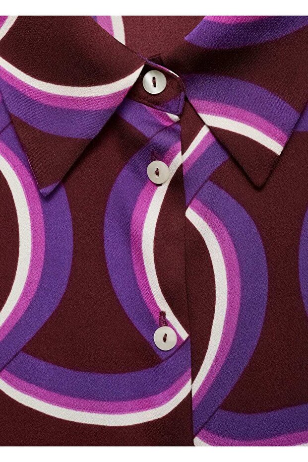 Soyut desenli gömlek - 6