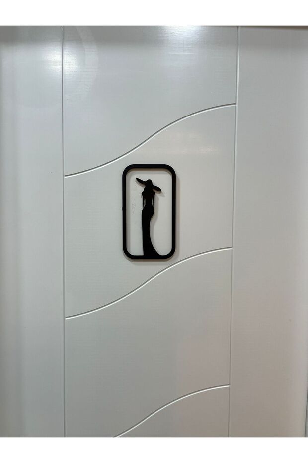 WC Kapı Tabelası – Bay Tuvalet Kapı Sticker Seti - 2
