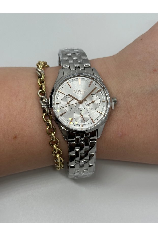Jg.Polo Club Silver Color Steel Color-Unchanging Women's Watch