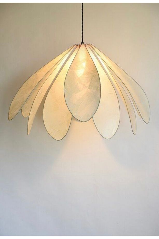 Modern Avize Fico Flower Sarkıt Avize Ekru Kumaş Şık Görsellik Katar - 4