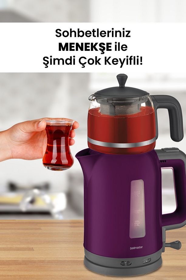 Menekşe Elektrikli Mutfak Çeyiz Seti 4 Lü Evlilik Paketi  GM7702 - 2