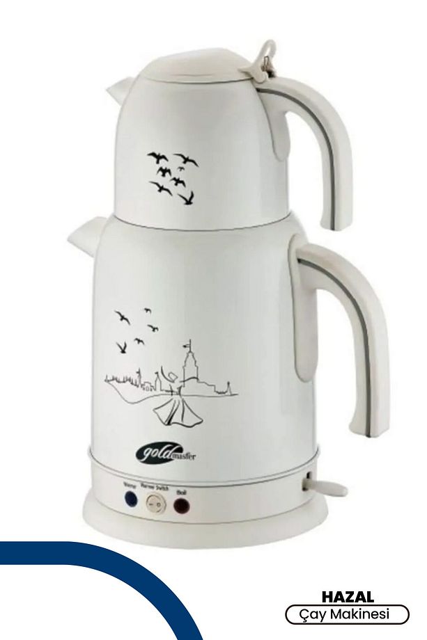 Hazal Tasarım Çelik Çay Makinesi Ve Su Isıtıcısı GM-7326 - 1