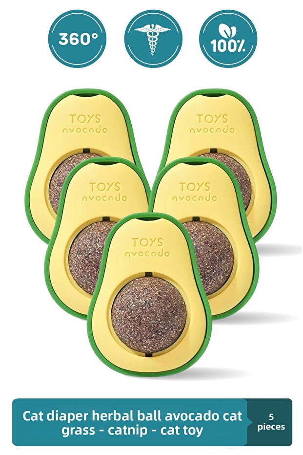 Organic Cat Grass Catnip Weed Cat Play Ball Avocado Catnip Grass Catnip Kitten Toys - 1