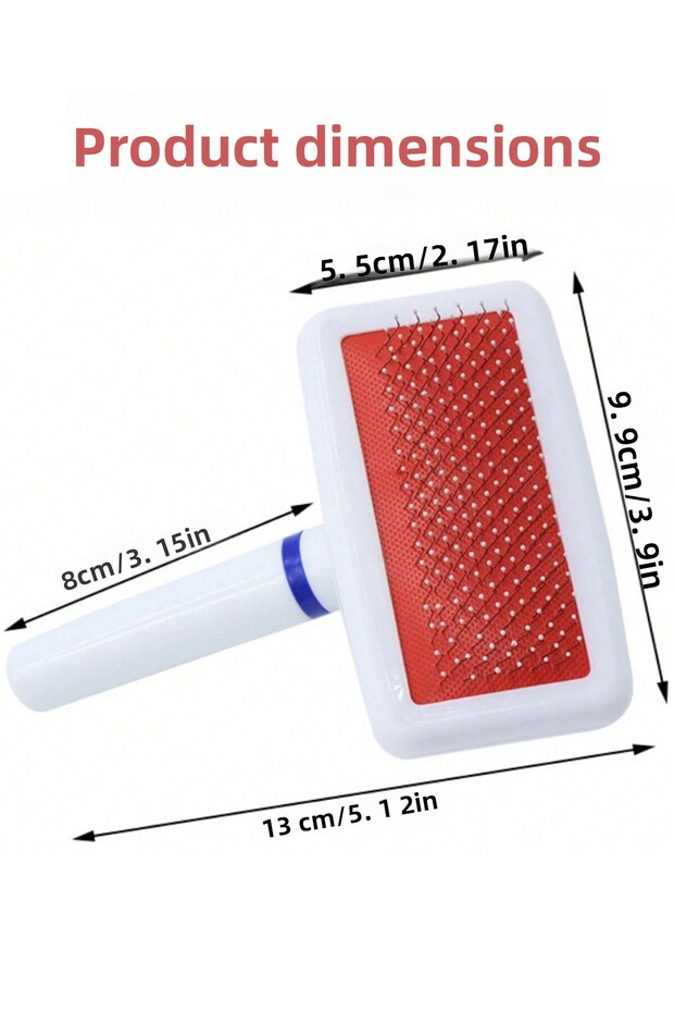 Pet Comb - Feather Dislocation Opener with Handle, Play Tunnel with Flea Lice Pick Comb - 2