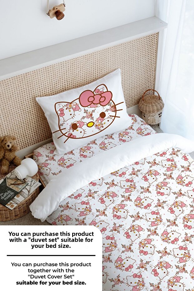 Single Fitted Sheet Set - Cartoon Series - Hello Kitty Pattern - 4