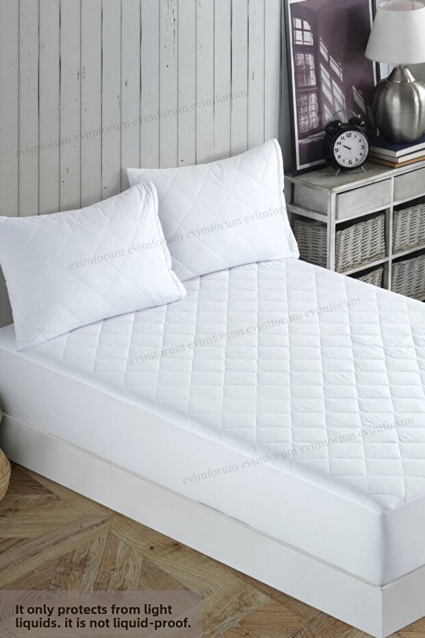 Adelya Comfort Quilted Mattress Protector Fitted Mattress Mattress 10 Different Sizes