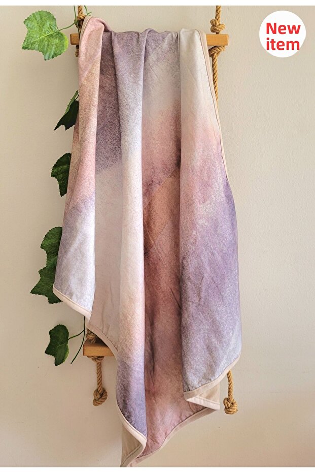 Cotton Soft Double Layer Combed Cotton Baby Girl-Boy Swaddle Blanket 75*90 Cm/Sunset
