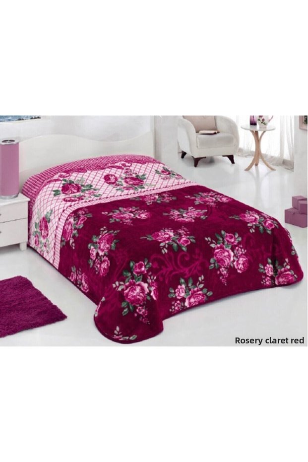 Mattress Protectors - Burgundy - Antibacterial