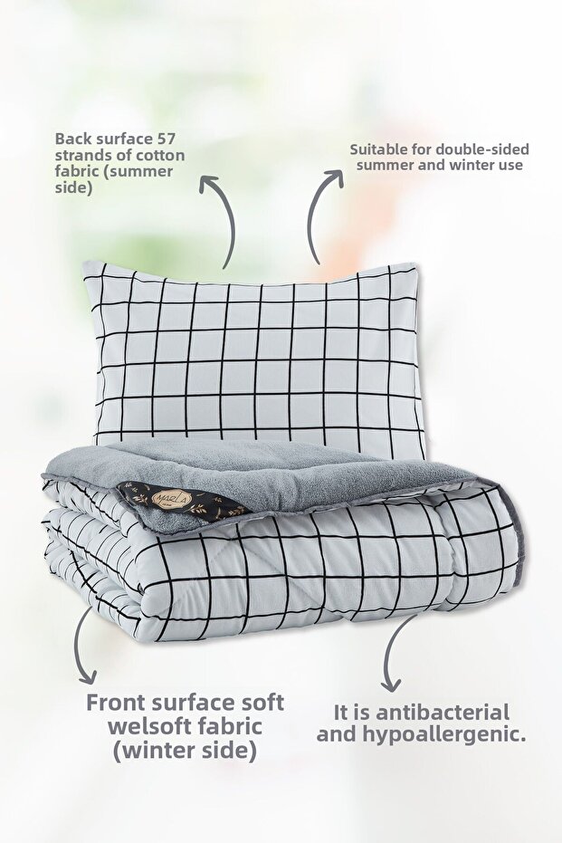 نمط Welsoft Line - طقم نوم ملون فردي - 3