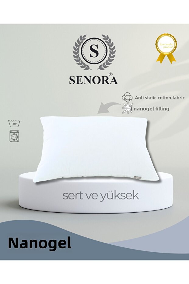 HARD AND HIGH NANOGEL ANTIBACTERIA HOTEL PILLOW