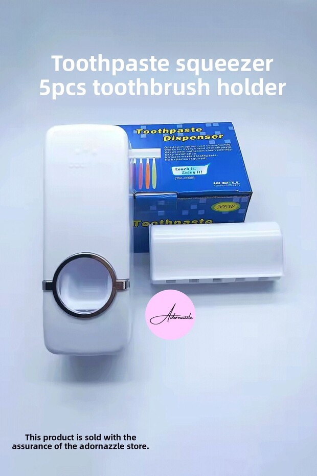Automatic Toothpaste Squeezer, Toothbrush Holder - 7