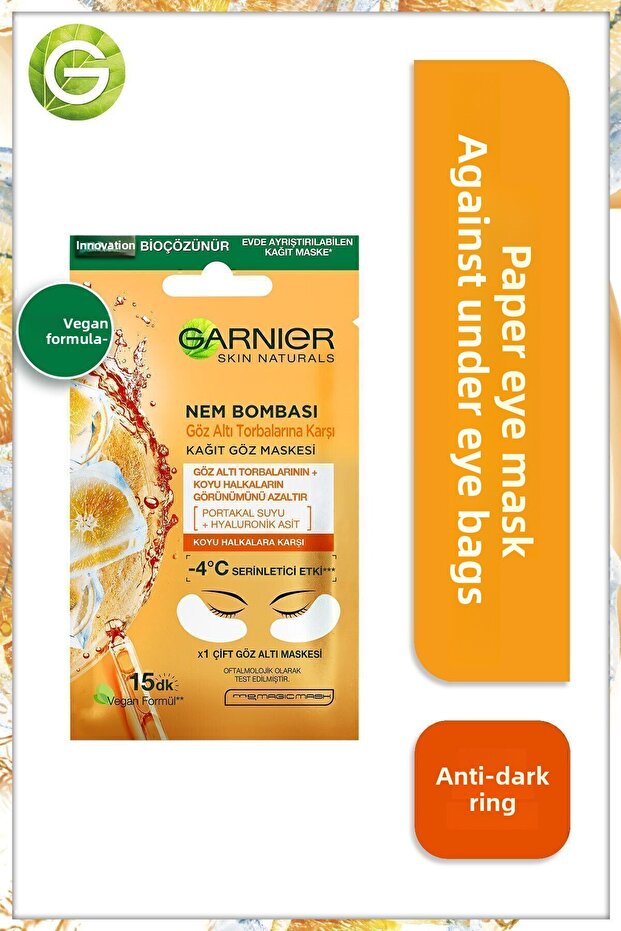 Moisture Bomb Paper Eye Mask Against Under Eye Bags