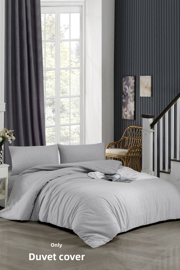 Single Duvet Cover (duvet cover) (160x220) Gray