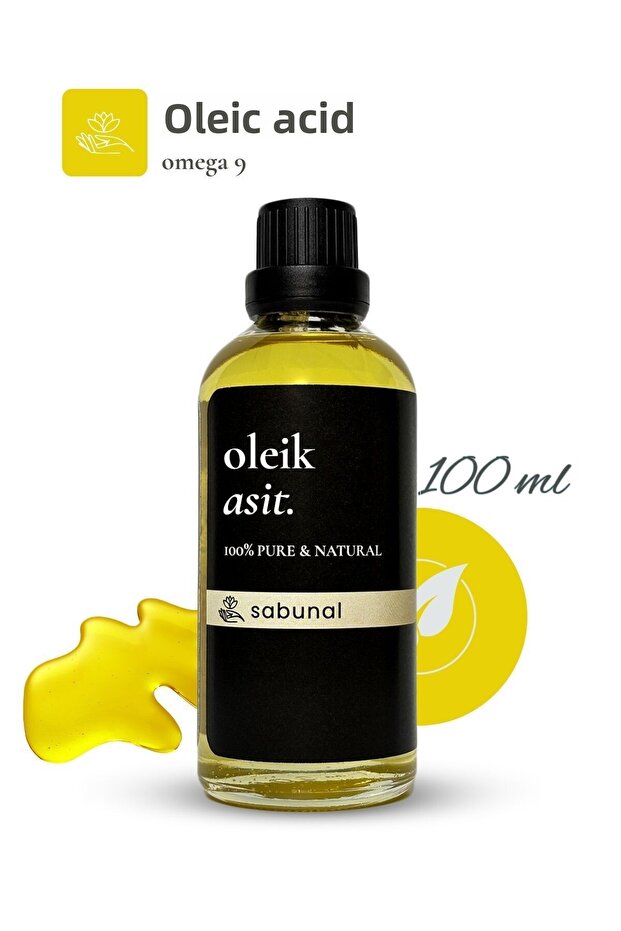 Oleic Acid Serum 100 ml - Moisturizing Anti-Aging Serum for Hair and Skin