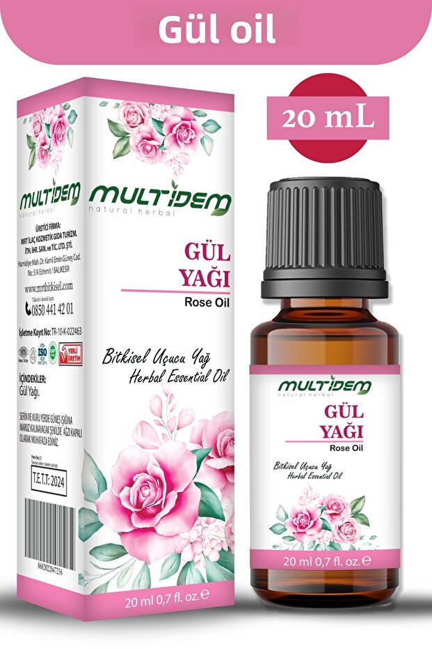 20 مل زيت الورد - 1