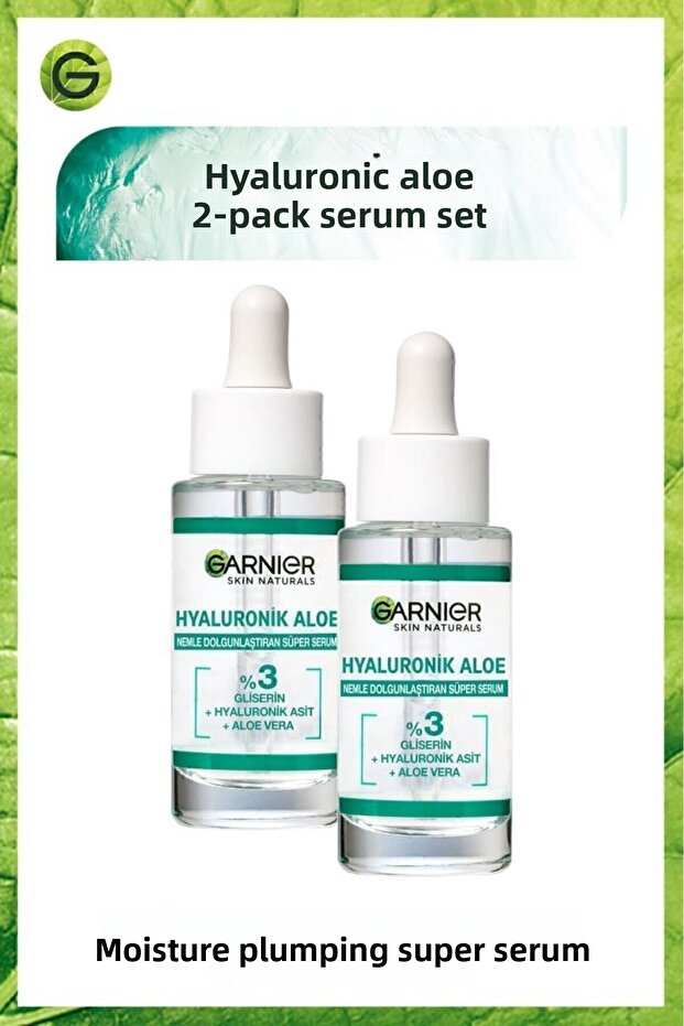 Hyaluronic Aloe Moisture Plumping Super Serum 30 Ml Set of 2