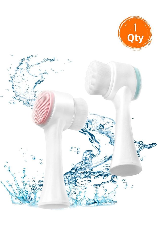 Facial Cleansing Brush 1Pc Facial Cleansing Exfoliating Massager Soft Silicone Facial Skin Cleanser