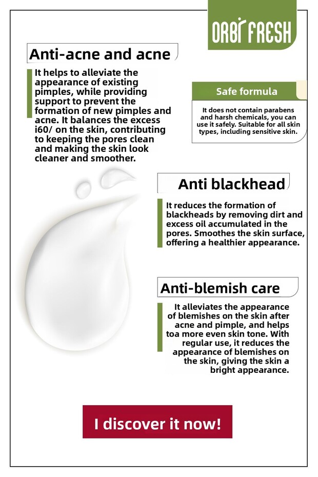 Acne and Blackhead Blemish Compartment - Anti-Pimple and Preventive, Removing Face Cream 100 ml - 4