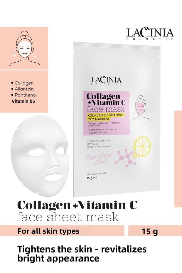 Paper Face Mask (Collagen + Vitamin C)