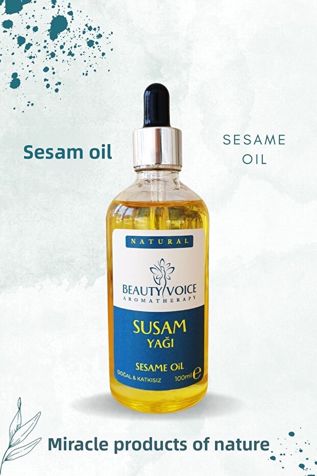 Cold Pressed Sesame Oil Without Additives 100ml | Additive-Free and Pure